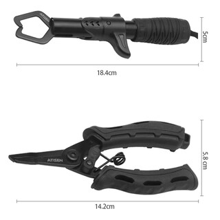 Foto 3 | Juego de Alicates de Aluminio para Pesca 5 Piezas Eo Safe Imports Esi-10493 Negro