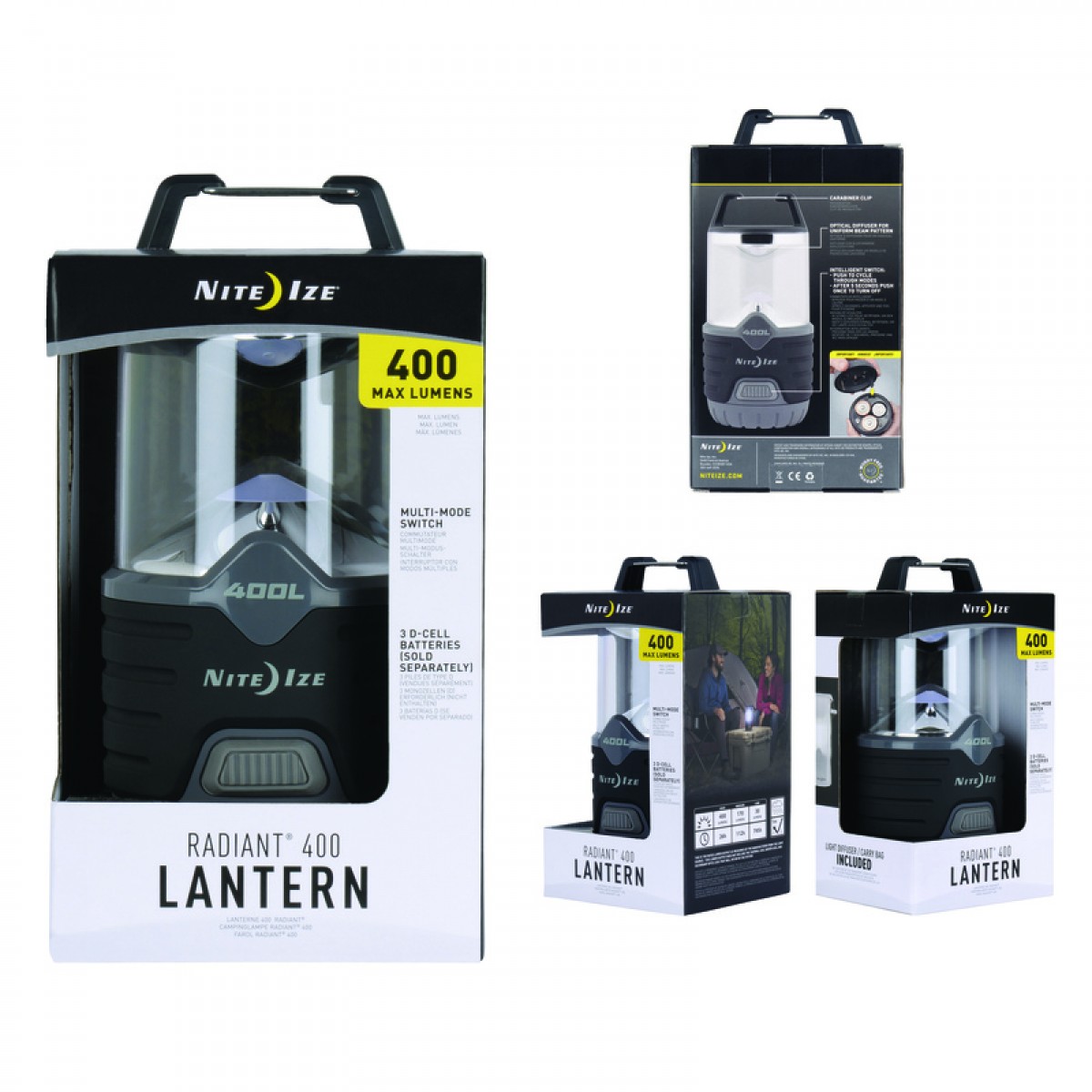 Foto 7 | Lámpara de Campismo Nite Ize Radiant 400 color Negro