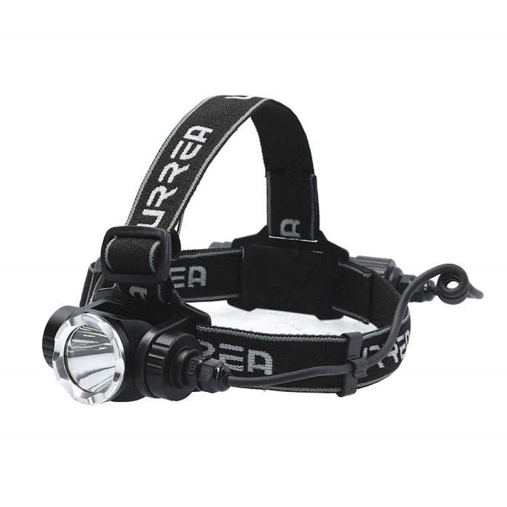 Linterna Led para Cabeza Urrea LCR100 color Negro Recargable 1000lm