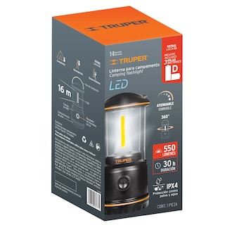 Foto 4 | Linterna Truper de LED para Campamento Tipo Farol de Pilas 3 D