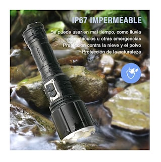 Foto 3 | Linterna Led Recargable Belug XHP160 Negro 120000 Lúmenes Linterna
