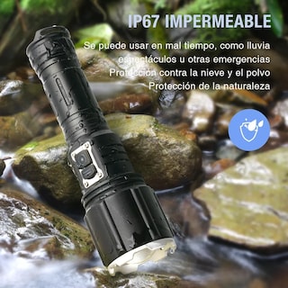 Foto 4 | Linterna Led Recargable Eo Safe Imports Esi-10412 Negro