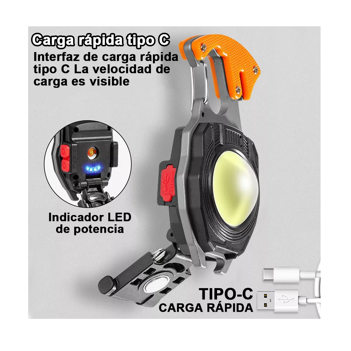Foto 3 | Linterna Led y Llavero Portátil Multifunción Eo Safe Imports
