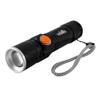 Foto 3 | Linterna de Luz Led Ultrabrillante Wallis H340317 Negro USB Recargable con Zoom