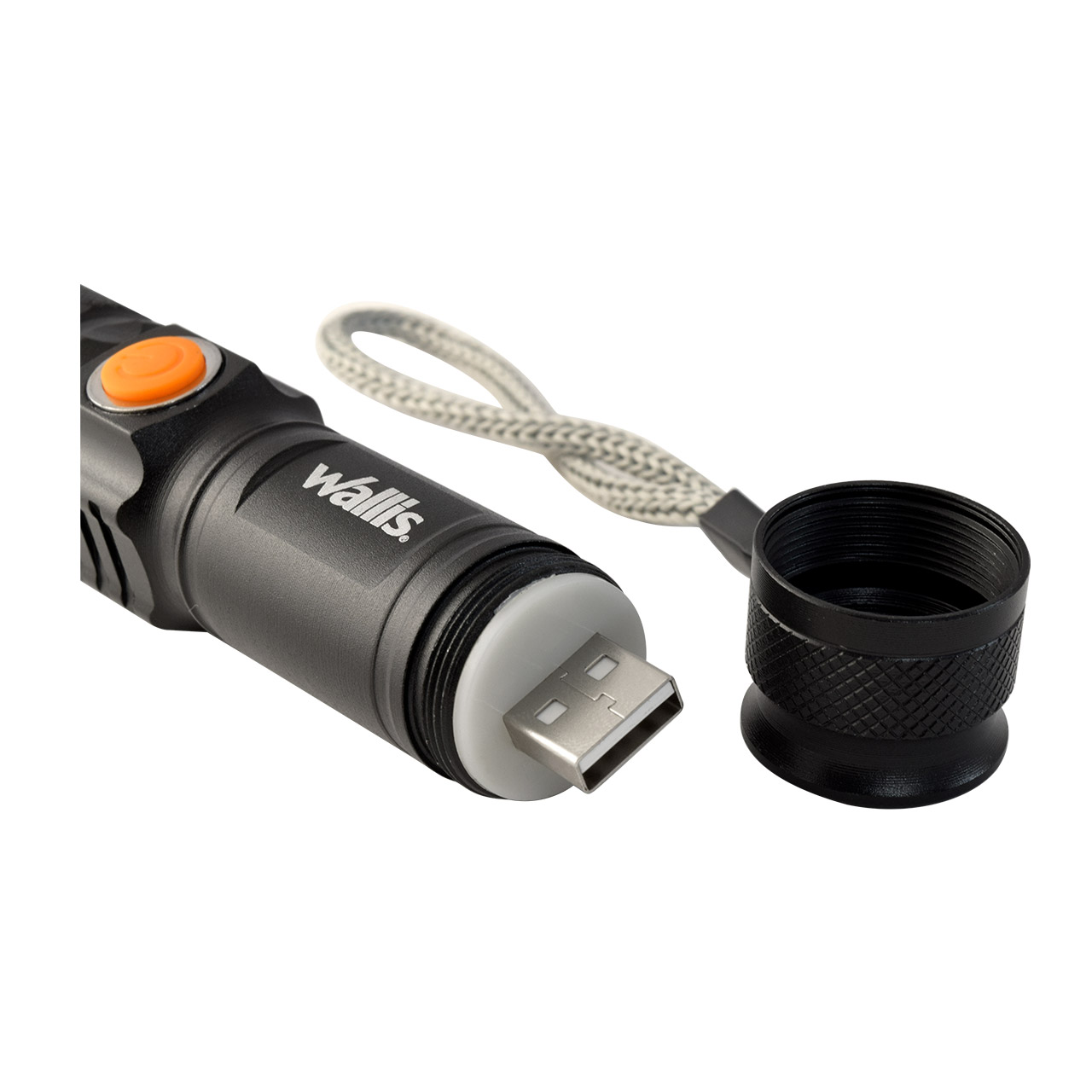 Foto 6 pulgar | Linterna de Luz Led Ultrabrillante Wallis H340317 Negro USB Recargable con Zoom