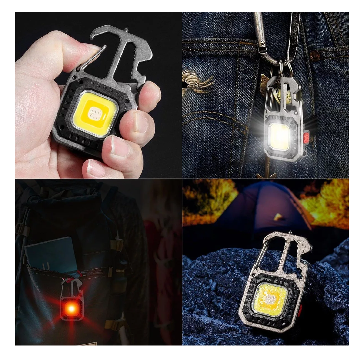 Foto 5 pulgar | Lámpara Táctica Led de Camping Linterna con Batería Recargable