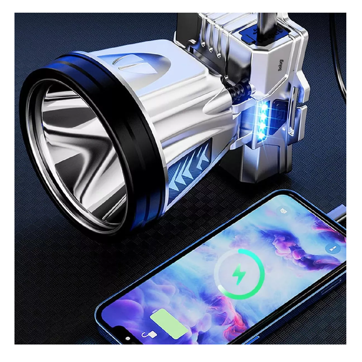 Foto 5 pulgar | Linterna Frontal Recargable de Alta Potencia Super Bright 2p color de La Luz Blanco