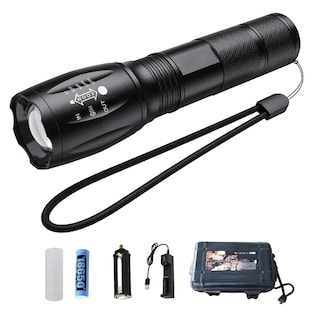 Foto 1 | Linterna Led Recargable T6 Luz Táctica Portátil