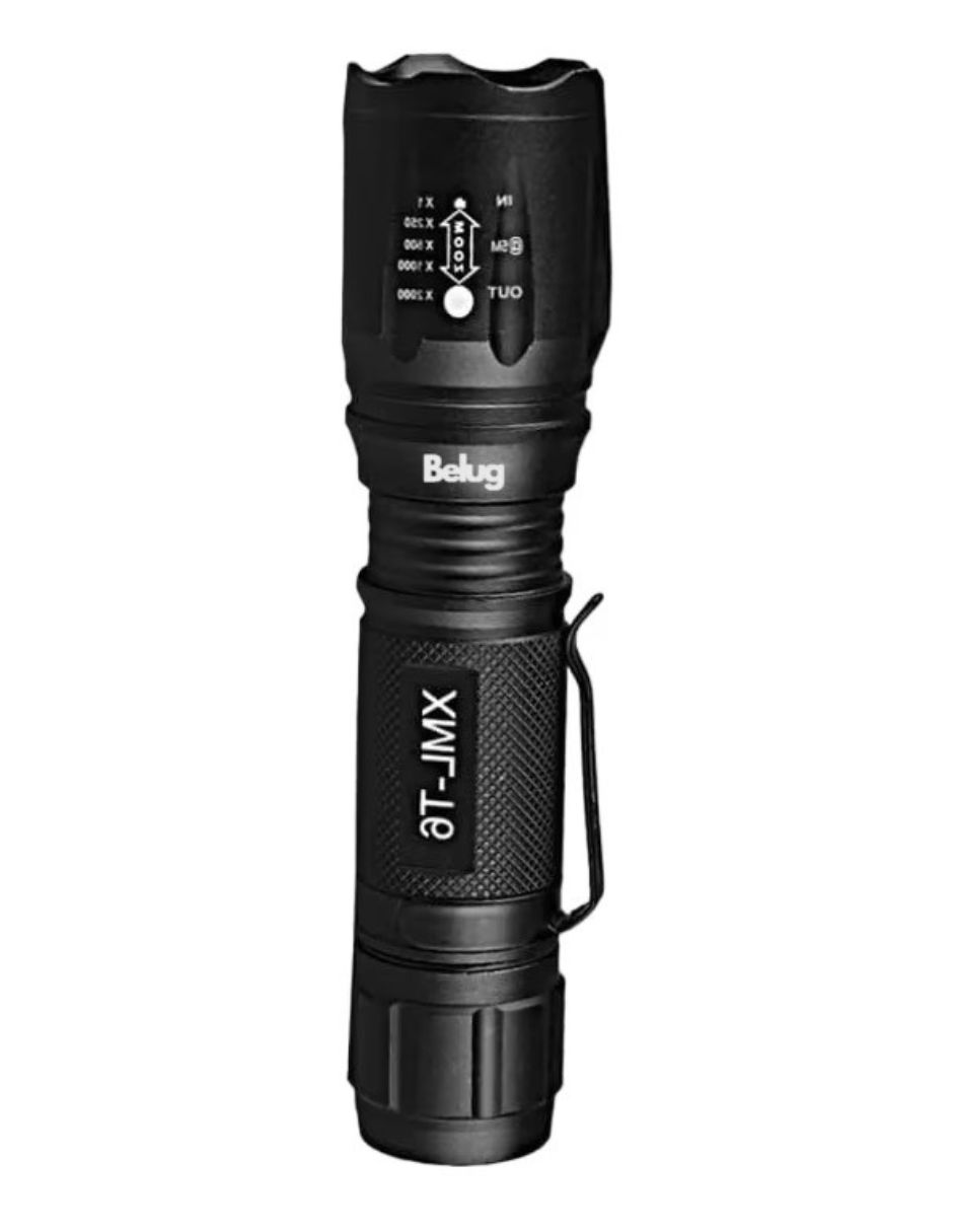 Foto 2 pulgar | Linterna Recargable Con Luz Led Uv Negra Y Blanca 2 En 1 Negro