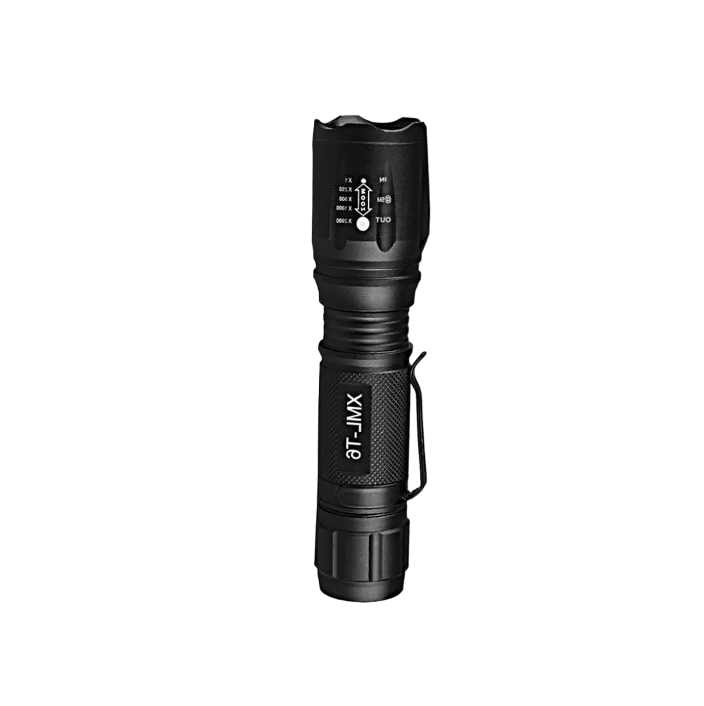 Linterna Recargable Con Luz Led Uv Negra Y Blanca 2 En 1 Negro