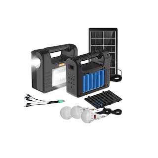 Foto 1 | Lampara Camping Solar Luz Iluminación Linterna Banco Energía Eo Safe Imports Esi-16782 Negro