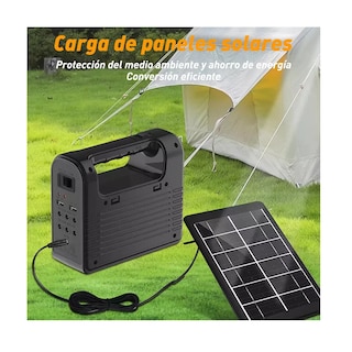 Foto 2 | Lampara Camping Solar Luz Iluminación Linterna Banco Energía Eo Safe Imports Esi-16782 Negro