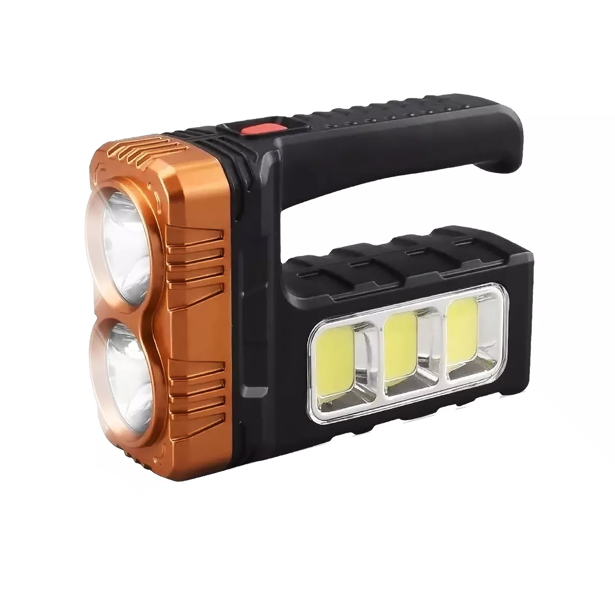 Lampara Táctica  2led+cob Recargable Solar Usb Eo Safe Imports Esi-16783 Multicolor