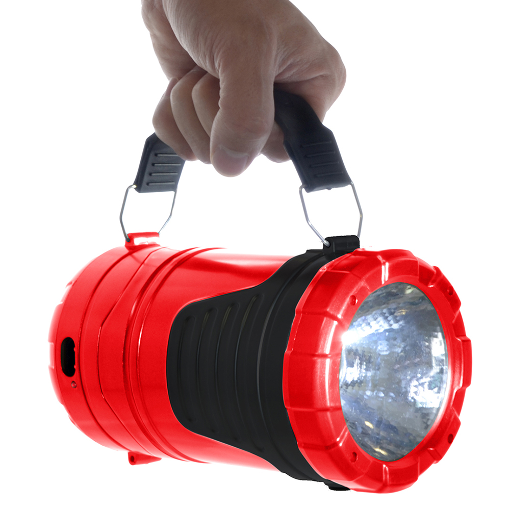 Foto 4 pulgar | Linterna Led 5 En 1 Lampara Recargable Solar O Enchufe Jumbo
