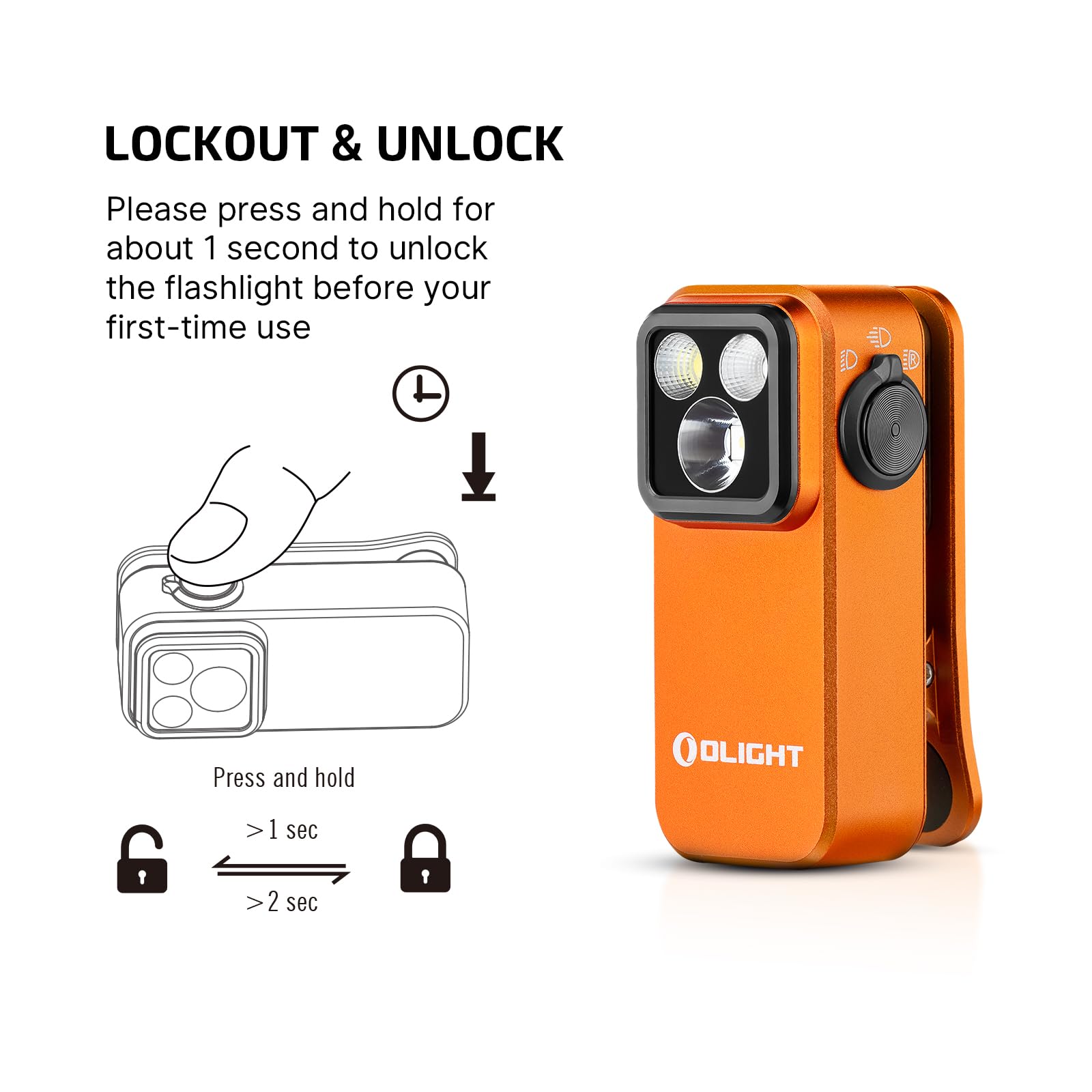 Foto 6 pulgar | Linterna Olight Oclip Pro Edc 500 Lúmenes Recargable - Venta Internacional.