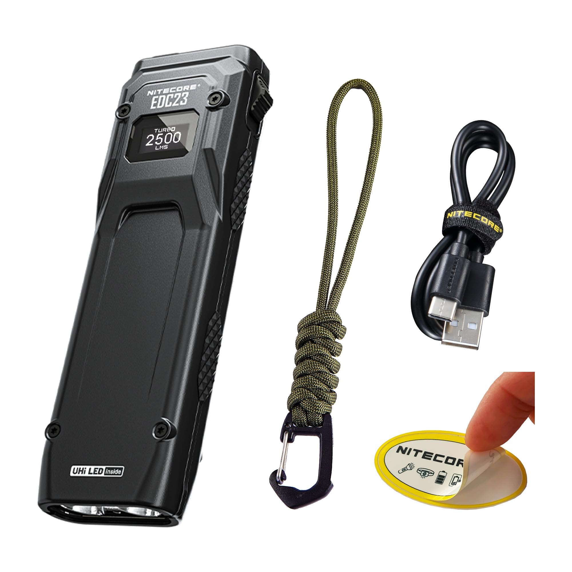 Foto 2 pulgar | Linterna Nitecore Edc23 2500 Lúmenes Usb-c Recargable - Venta Internacional.
