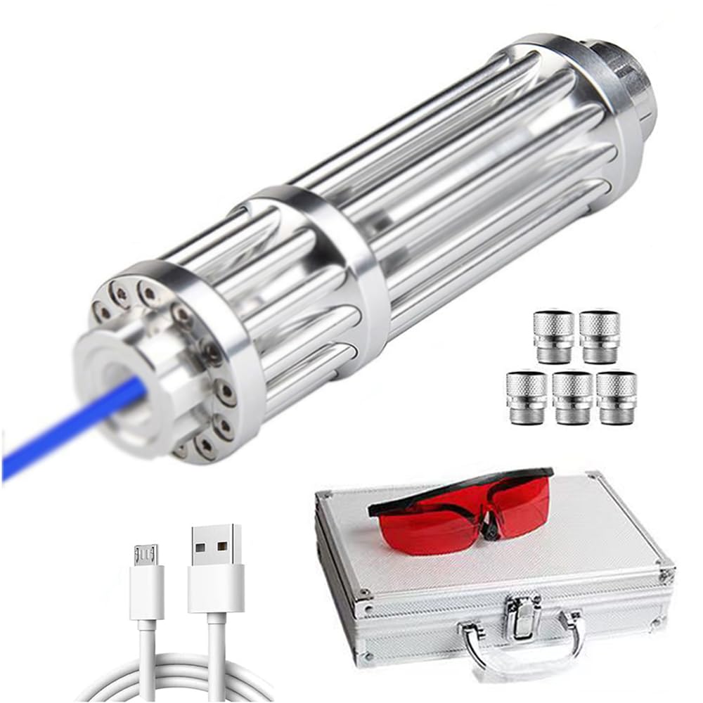 Linterna Portátil De Alta Potencia Con Luz Azul Para Exteriores - Venta Internacional.
