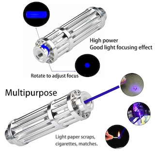 Foto 3 | Linterna Portátil De Alta Potencia Con Luz Azul Para Exteriores - Venta Internacional.