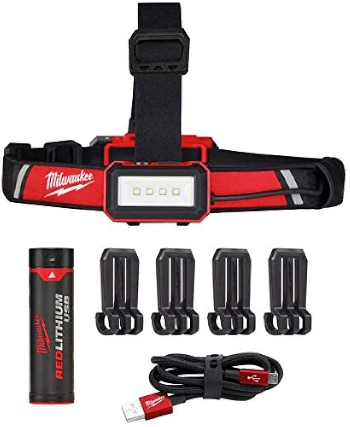 Linterna Frontal Milwaukee De 600 Lúmenes Led Recargable Por Usb - Venta Internacional.