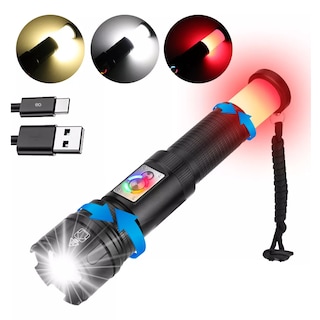 Foto 3 | Language Lámpara Táctica Led Linterna 180000 Lúmenes Eo Safe Imports Esi-10508-1 Negro
