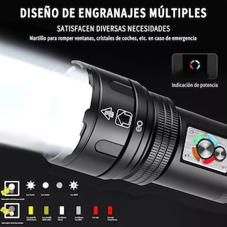 Foto 2 | Language Lampara Táctica Linterna Eo Safe Imports Esi-10063-1 Negro