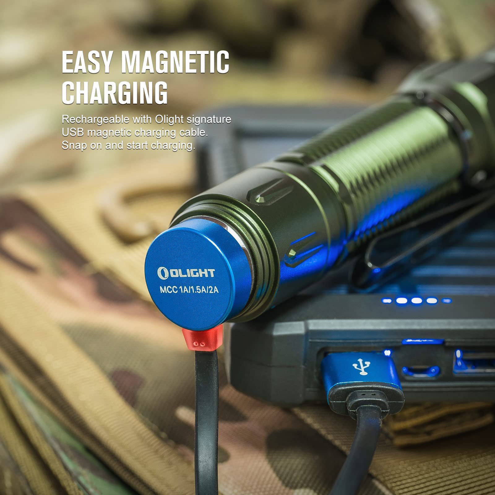 Foto 5 | Linterna Táctica Olight Warrior 3s 2300 Lúmenes Recargable - Venta Internacional.