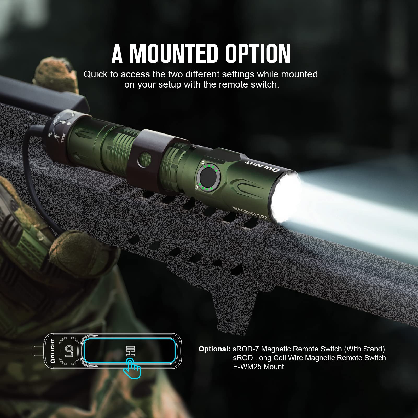 Foto 6 | Linterna Táctica Olight Warrior 3s 2300 Lúmenes Recargable - Venta Internacional.