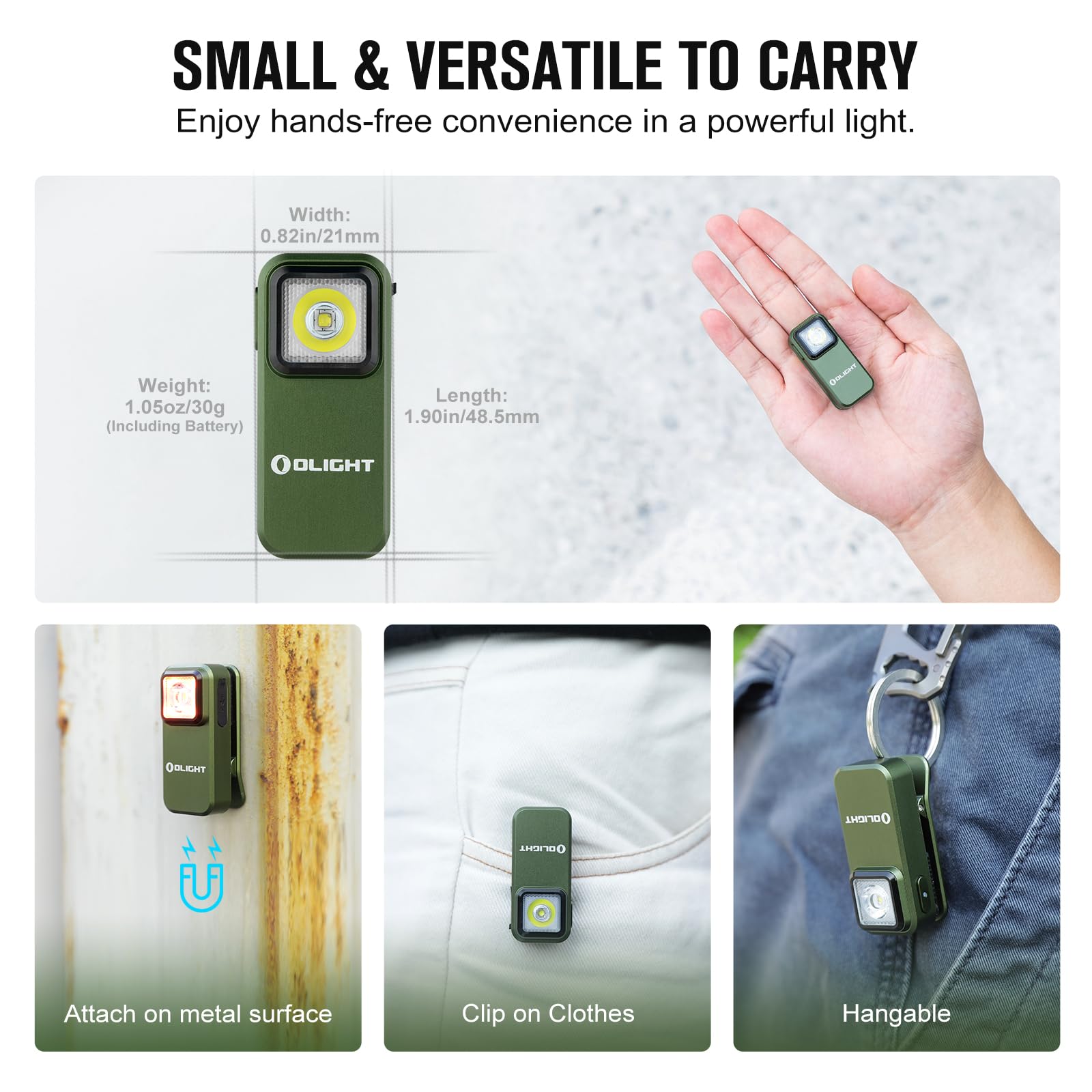 Foto 3 pulgar | Linterna Olight Oclip Recargable De 300 Lúmenes Con Usb-c - Venta Internacional.