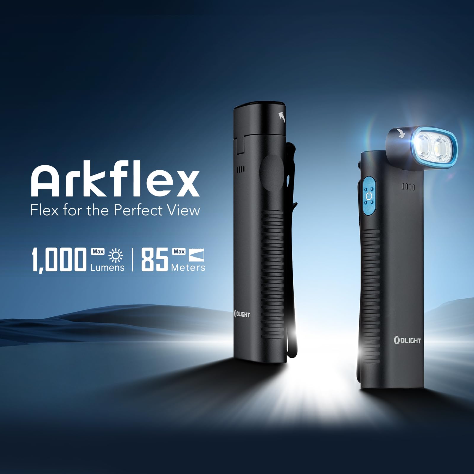 Foto 3 pulgar | Linterna Olight Arkflex 1000 Lúmenes Recargable Negra - Venta Internacional.