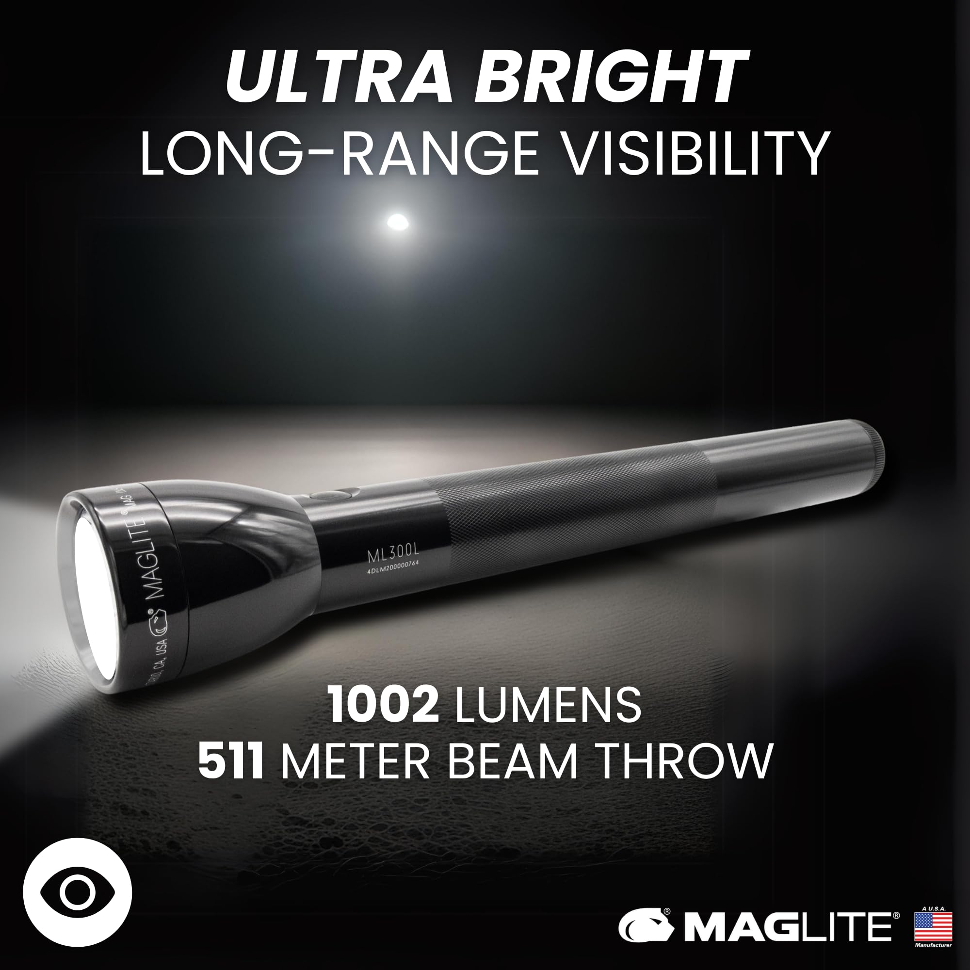 Foto 3 pulgar | Linterna Maglite Ml300l 4d Led 1002 Lúmenes Resistente Al Agua - Venta Internacional.
