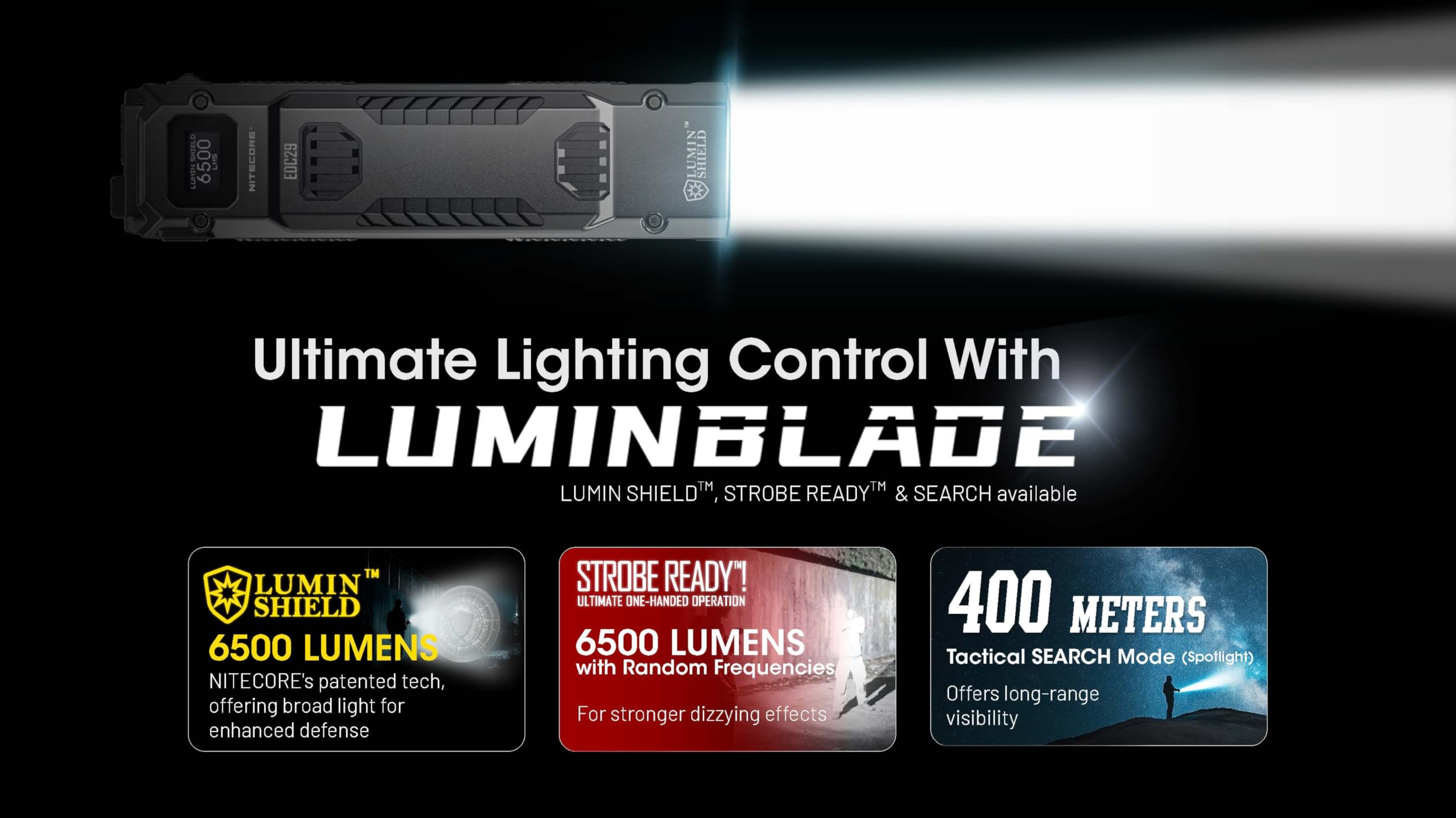 Foto 4 pulgar | Linterna Nitecore Edc29 Edc Táctica 6500 Lm Usb-c Recargable - Venta Internacional.