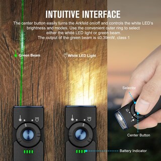 Foto 3 | Linterna Olight Arkfeld Edc Flat 1000 Lúmenes Blanca Con Verde - Venta Internacional.