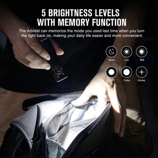 Foto 4 | Linterna Olight Arkfeld Edc Flat 1000 Lúmenes Blanca Con Verde - Venta Internacional.