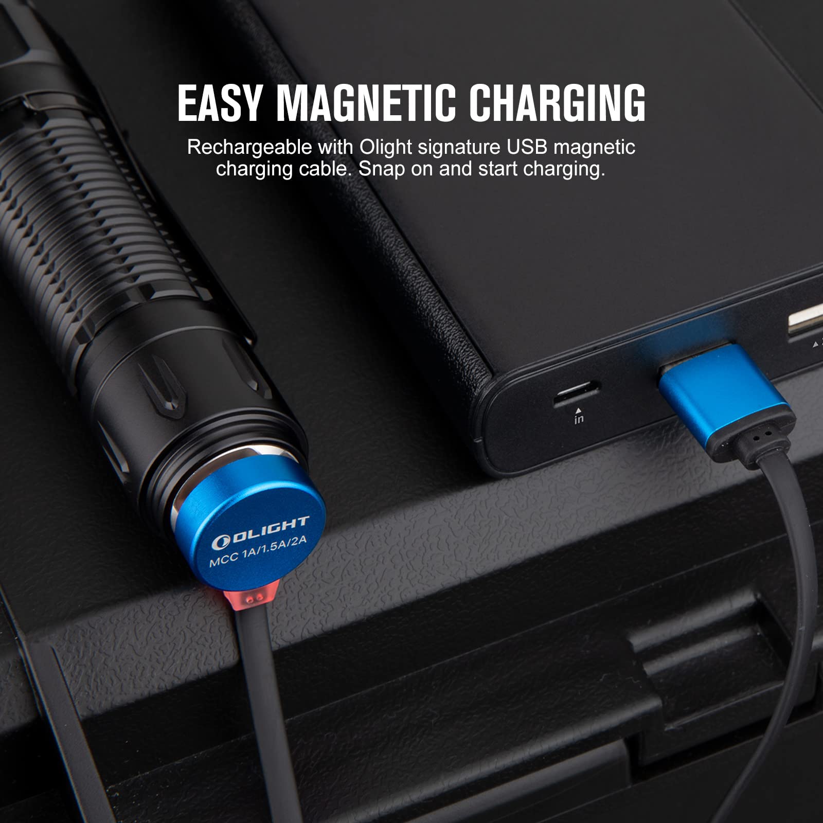 Foto 6 | Linterna Olight Warrior 3s 2300 Lúmenes Recargable Negra - Venta Internacional.