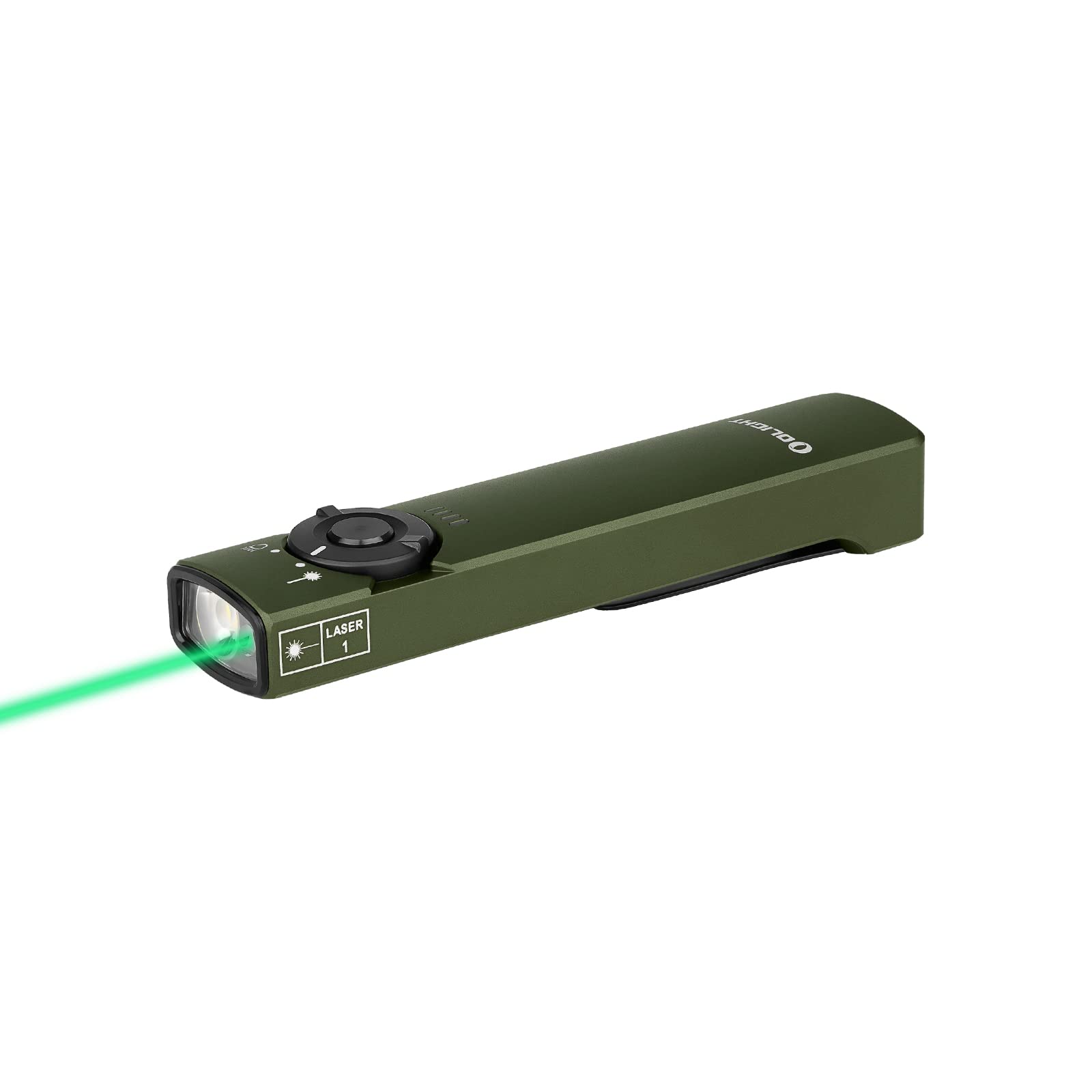 Foto 2 pulgar | Linterna Olight Arkfeld Edc Flat 1000 Lúmenes Blanca Con Haz Verde - Venta Internacional.