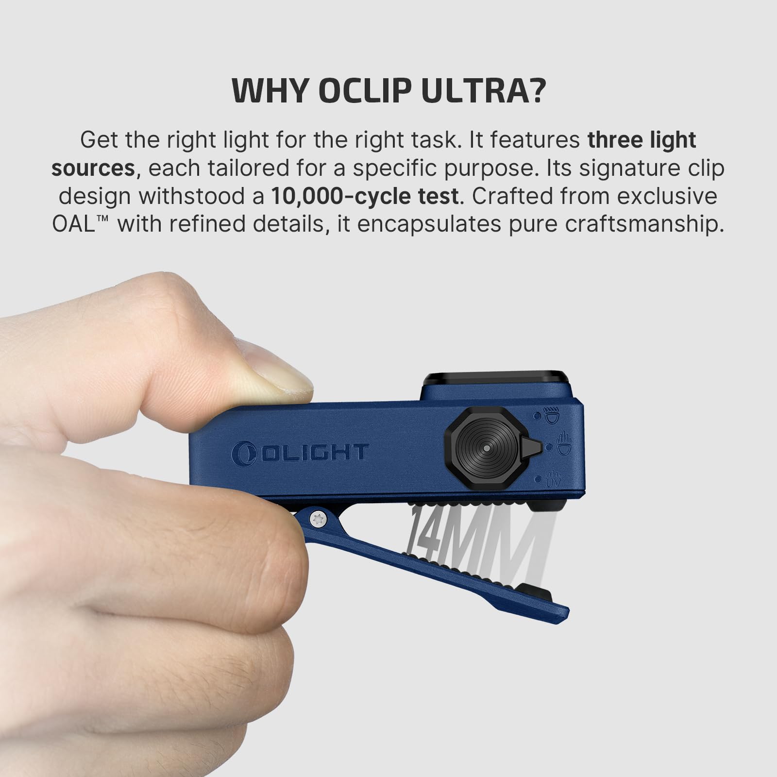 Foto 7 pulgar | Linterna Olight Oclip Ultra Edc 530 Lúmenes Recargable - Venta Internacional.