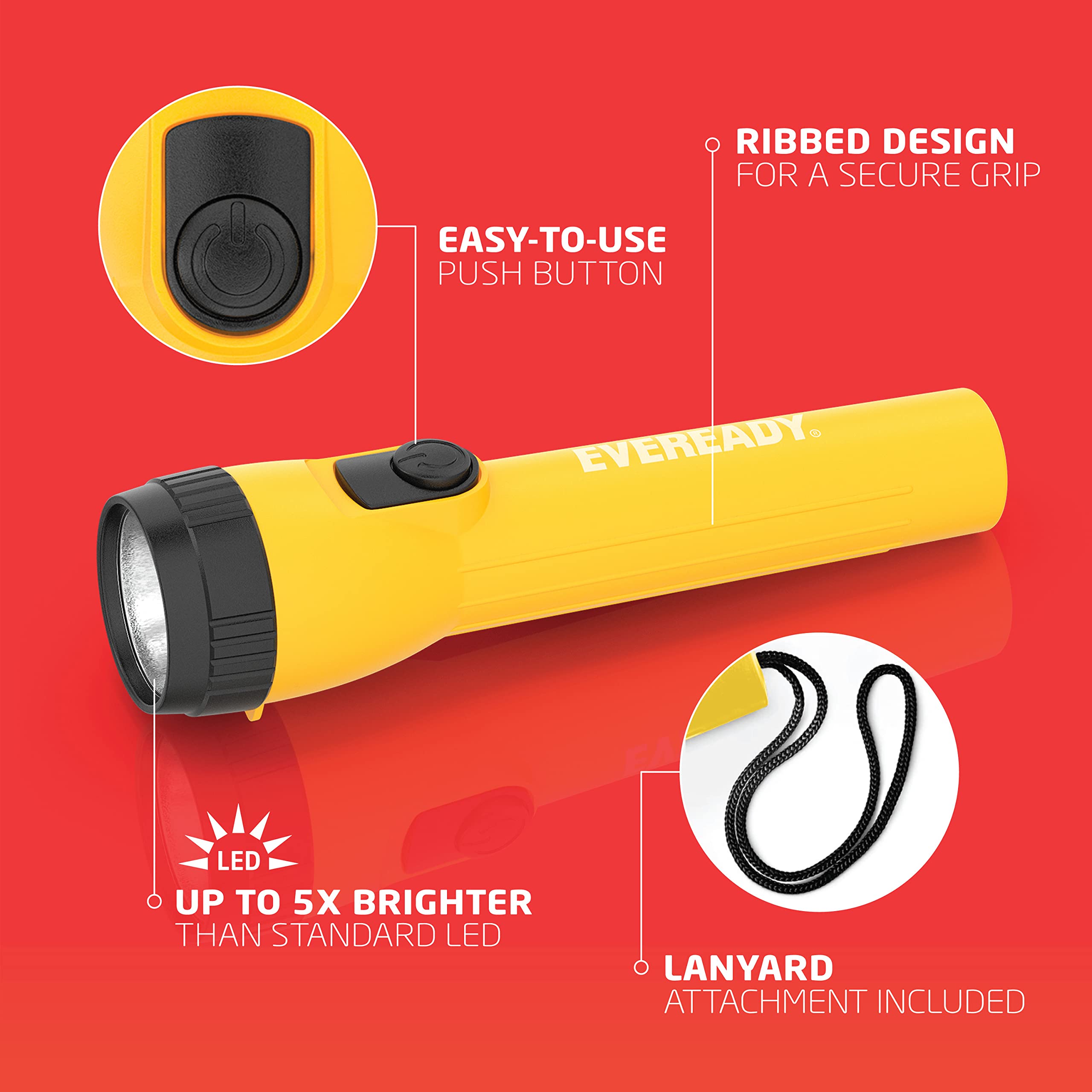 Foto 3 pulgar | Linterna Led Eveready, Paquete De 8 Unidades Con Baterías Para Emergencias - Venta Internacional.