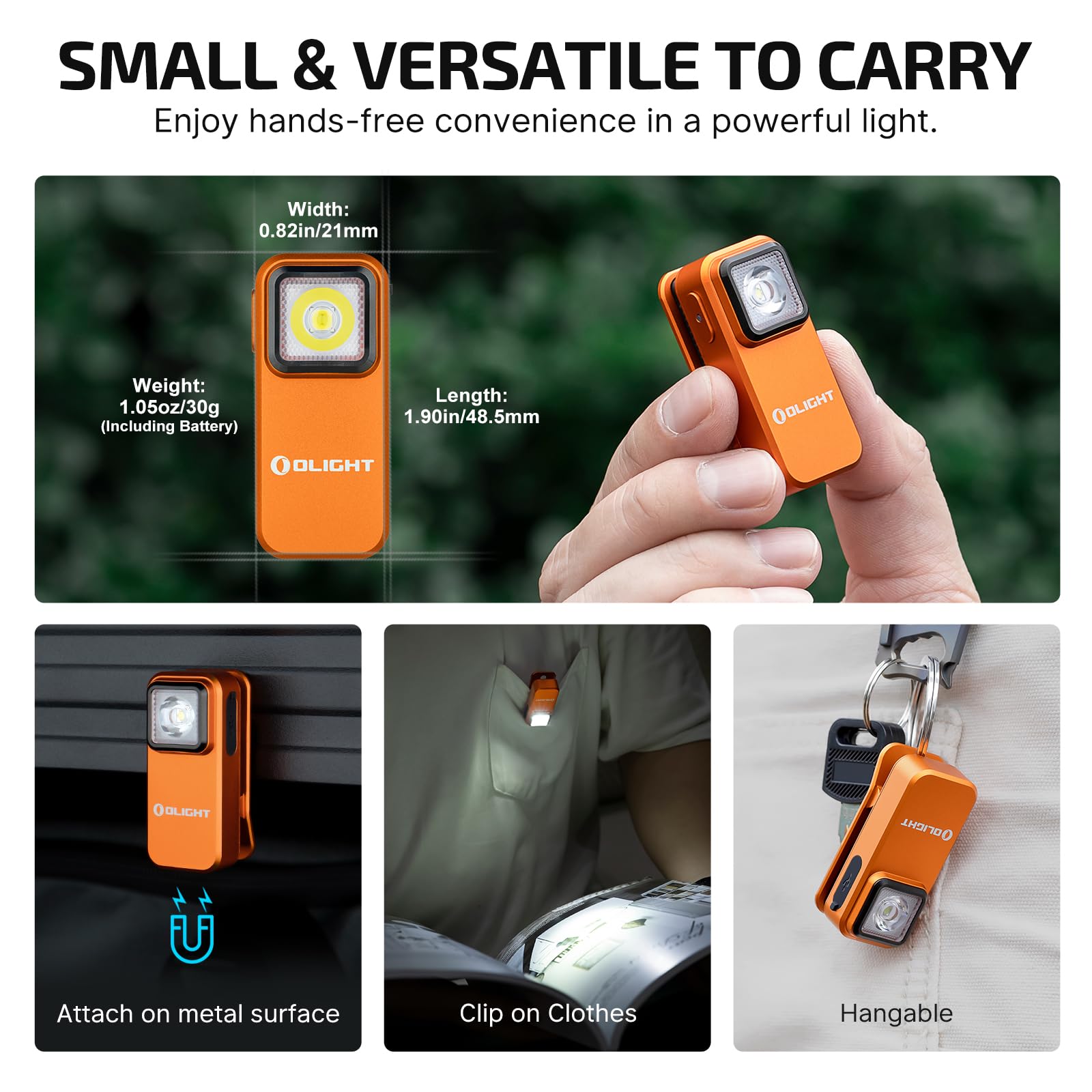 Foto 2 | Linterna Olight Oclip Recargable De 300 Lúmenes Con Usb-c - Venta Internacional.