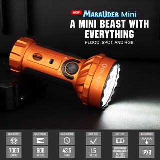 Foto 2 | Linterna Olight Marauder Mini De 7000 Lúmenes Con Alcance De 600 M - Venta Internacional.