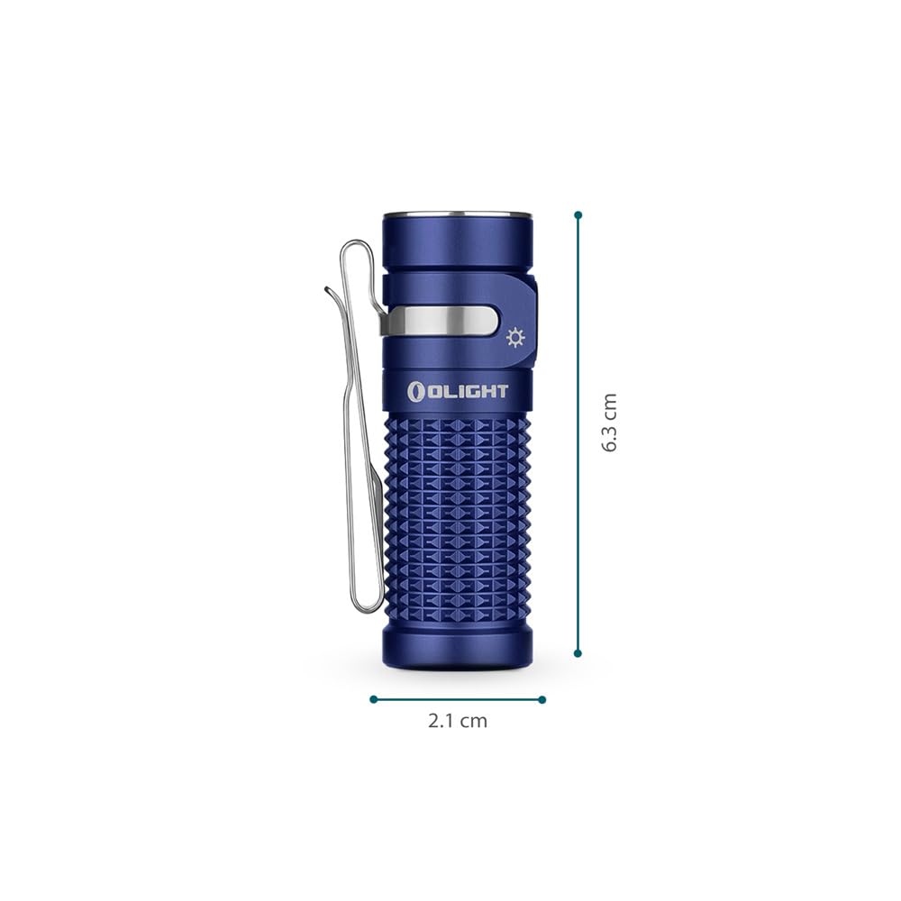 Foto 3 | Linterna Olight Baton4 Recargable Edc 1300 Lúmenes Azul - Venta Internacional.