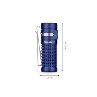 Foto 3 | Linterna Olight Baton4 Recargable Edc 1300 Lúmenes Azul - Venta Internacional.