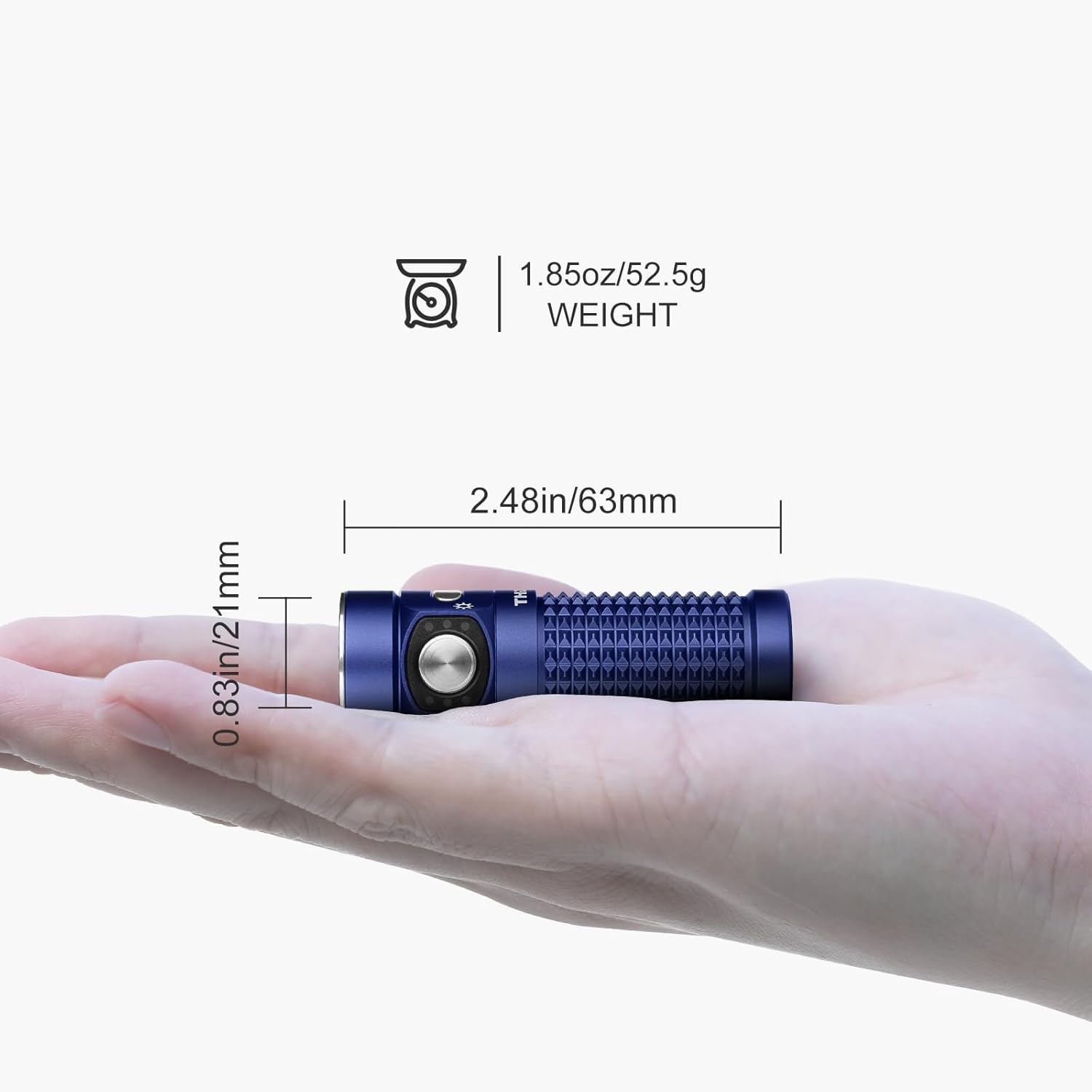 Foto 7 pulgar | Linterna Olight Baton4 Recargable Edc 1300 Lúmenes Azul - Venta Internacional.