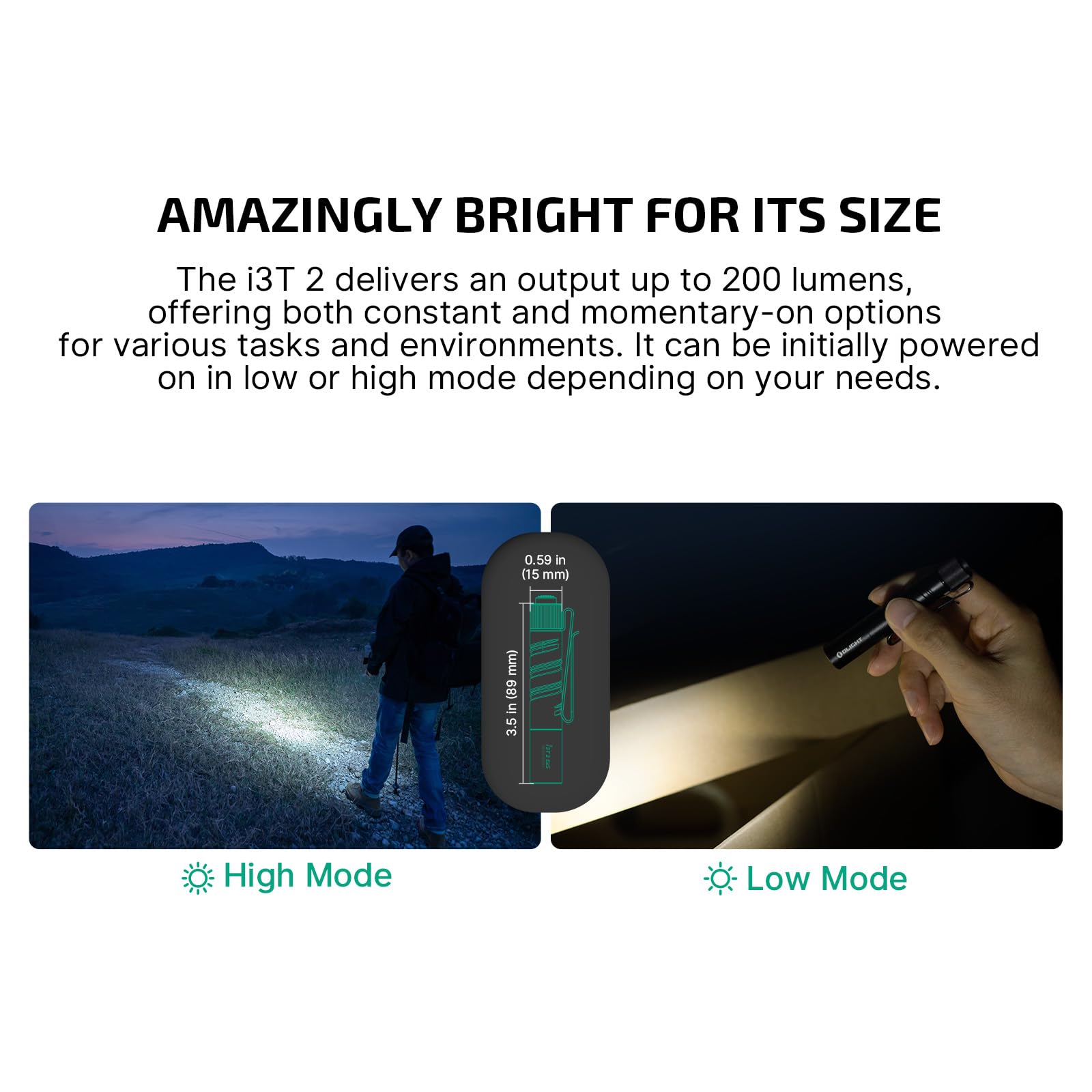 Foto 4 pulgar | Linterna Olight I3t 2 Eos 200 Lúmenes Con Batería Aaa - Venta Internacional.