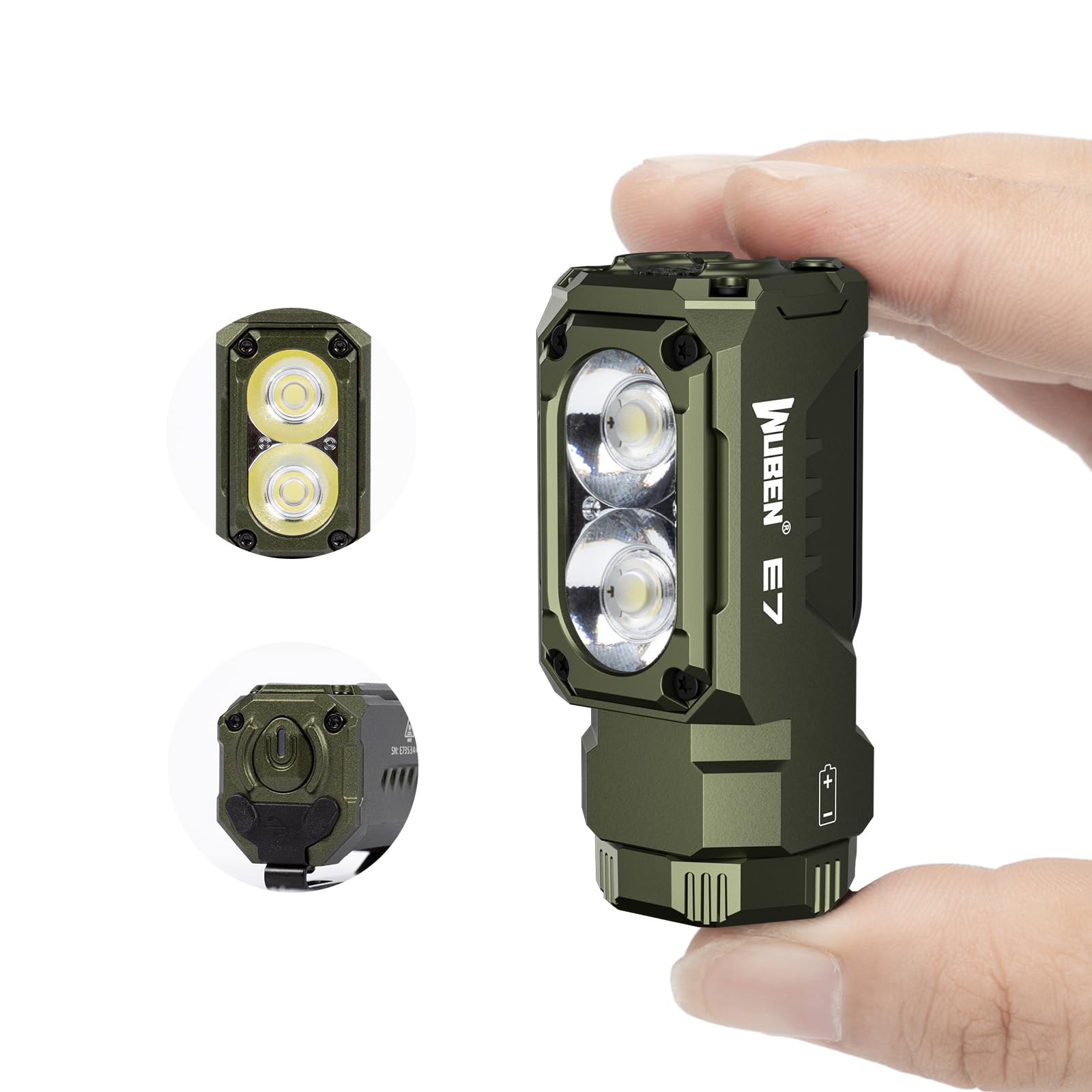 Foto 2 pulgar | Linterna Wuben E7 De 1800 Lúmenes Recargable Con Imán Ip68 - Venta Internacional.