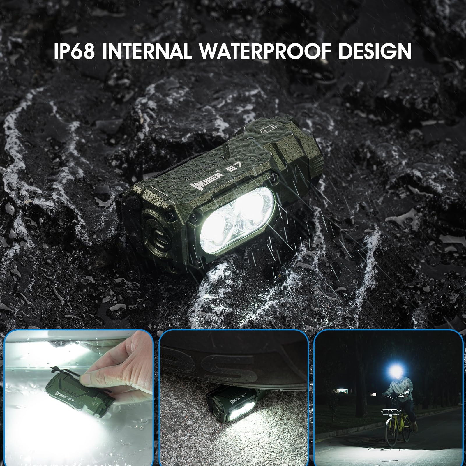 Foto 7 pulgar | Linterna Wuben E7 De 1800 Lúmenes Recargable Con Imán Ip68 - Venta Internacional.
