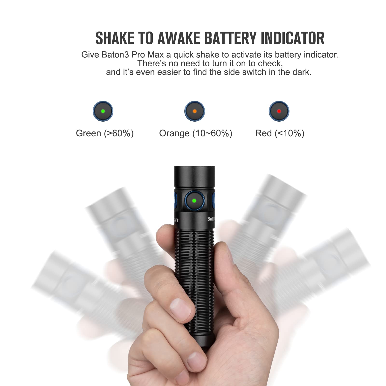 Foto 5 pulgar | Linterna Olight Baton3 Pro Max 2500 Lúmenes Recargable - Venta Internacional.