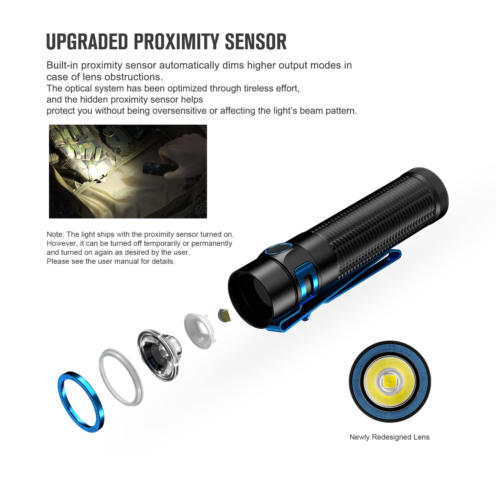 Foto 6 pulgar | Linterna Olight Baton3 Pro Max 2500 Lúmenes Recargable - Venta Internacional.