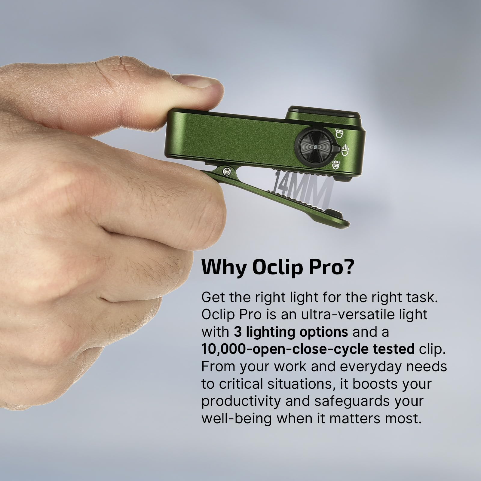 Foto 7 pulgar | Linterna Olight Oclip Pro Edc 500 Lúmenes Recargable - Venta Internacional.