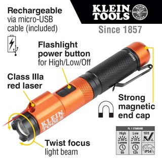 Foto 2 | Linterna Klein Tools 56040 Led Magnética, 350 Lm, Recargable Por Usb - Venta Internacional.