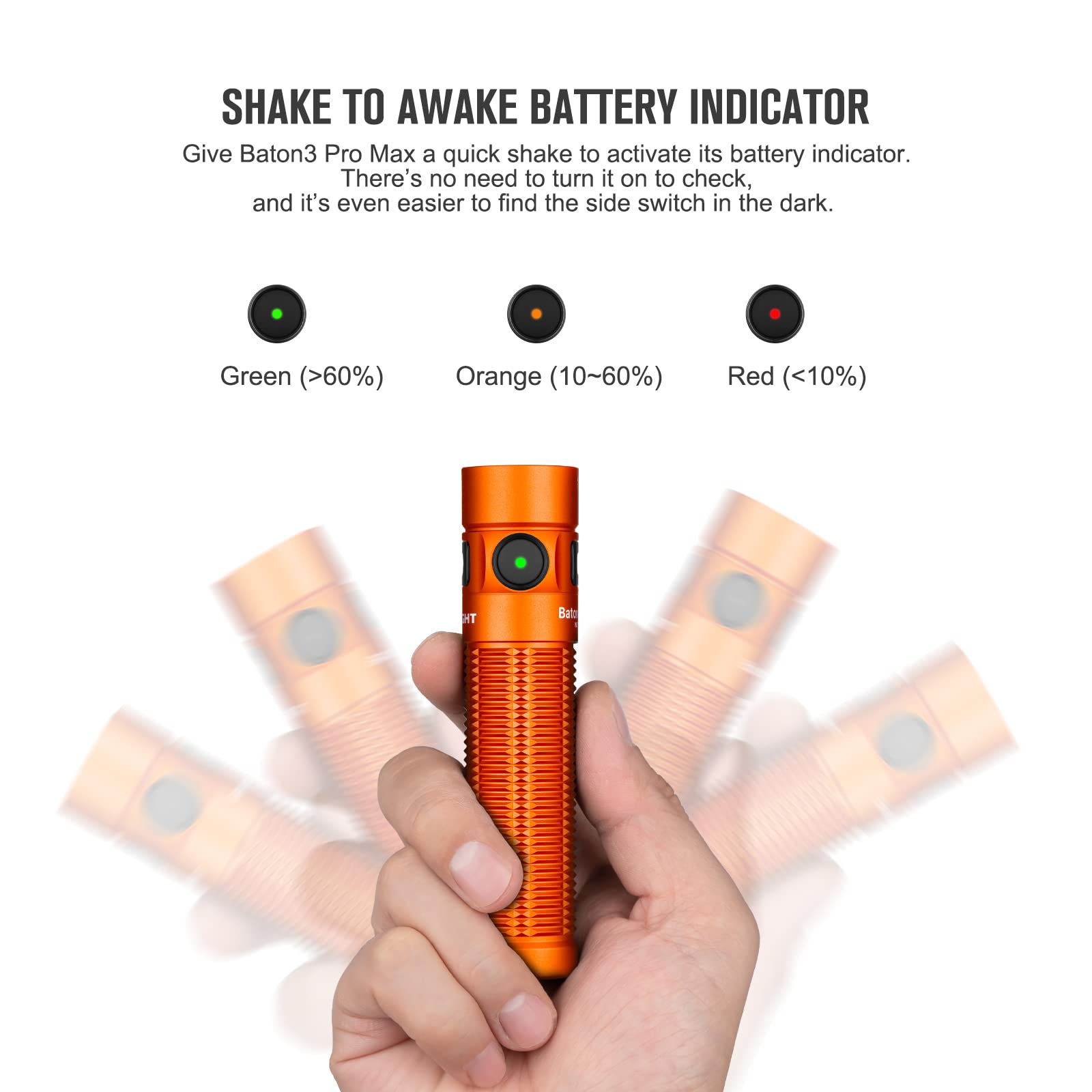 Foto 5 pulgar | Linterna Olight Baton3 Pro Max 2500 Lúmenes Recargable - Venta Internacional.